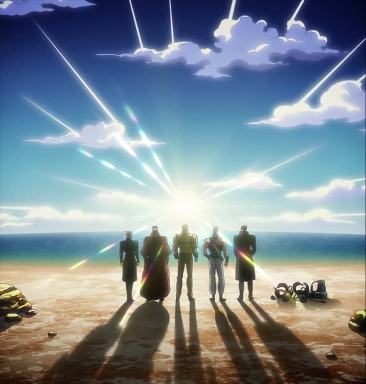 Jotaro, Kakyoin, Polnareff, Joseph y Avdol thumbnail