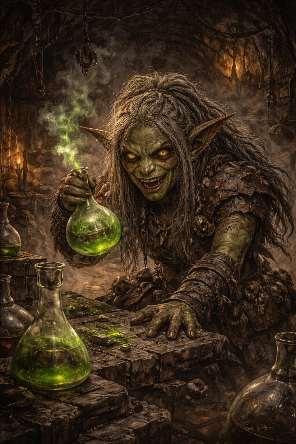 MIZZA POISONDREAM The Mushroom Alchemist Sorceress of Goblin Kingdoms Fr thumbnail