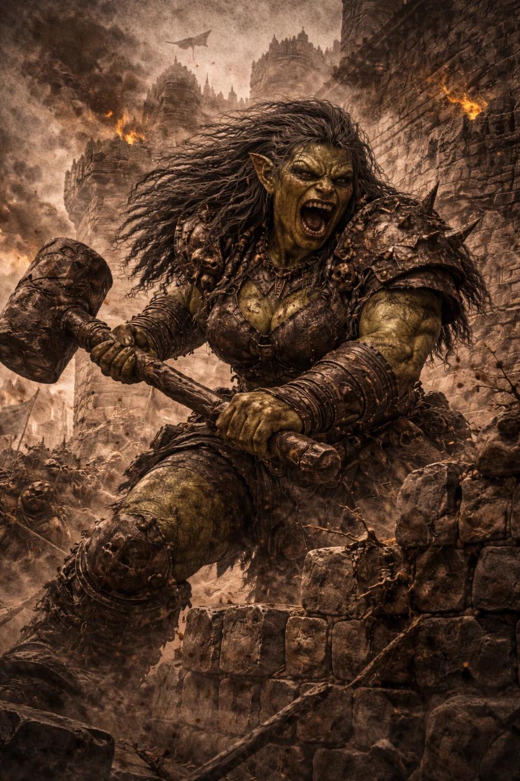 IRONFANG URGHA The Castle Breaker Breaking Commander Orcs Re thumbnail