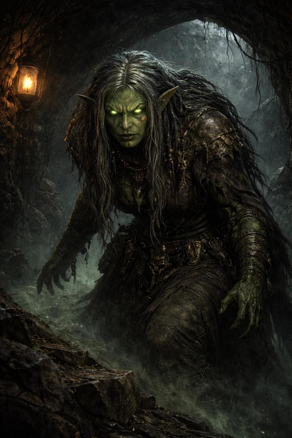 GRUKKA SHADOWMIND The Fear Manipulator Psychic Sorceress Orcs Realms Cold thumbnail