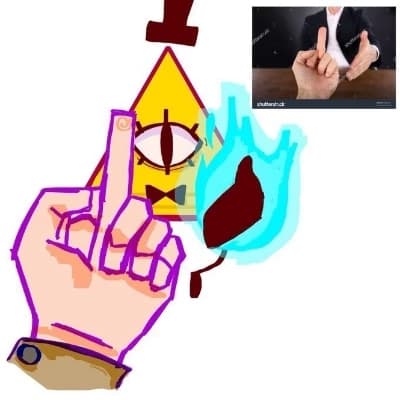Dipper Pines and Bill Cipher thumbnail