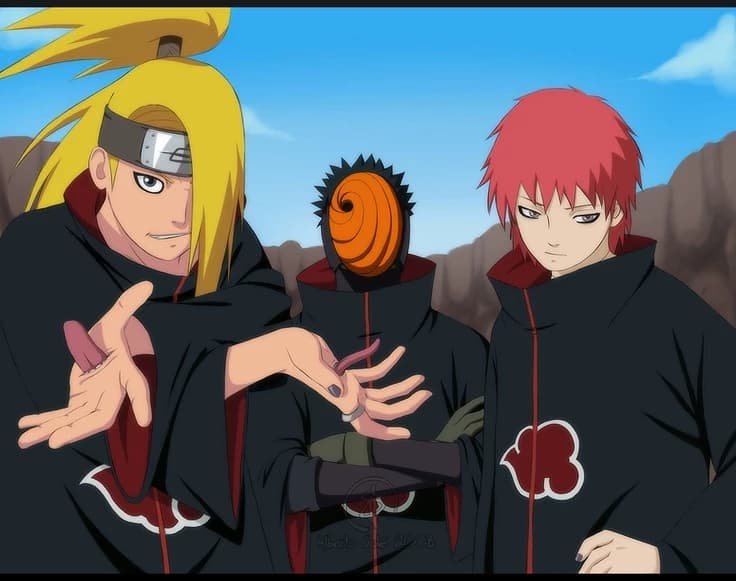 Deidara Sasori and Obito/Tobi thumbnail