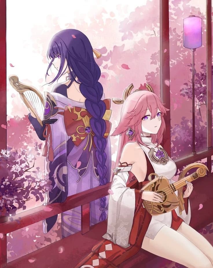 Raiden Shogun & Yae Miko  thumbnail