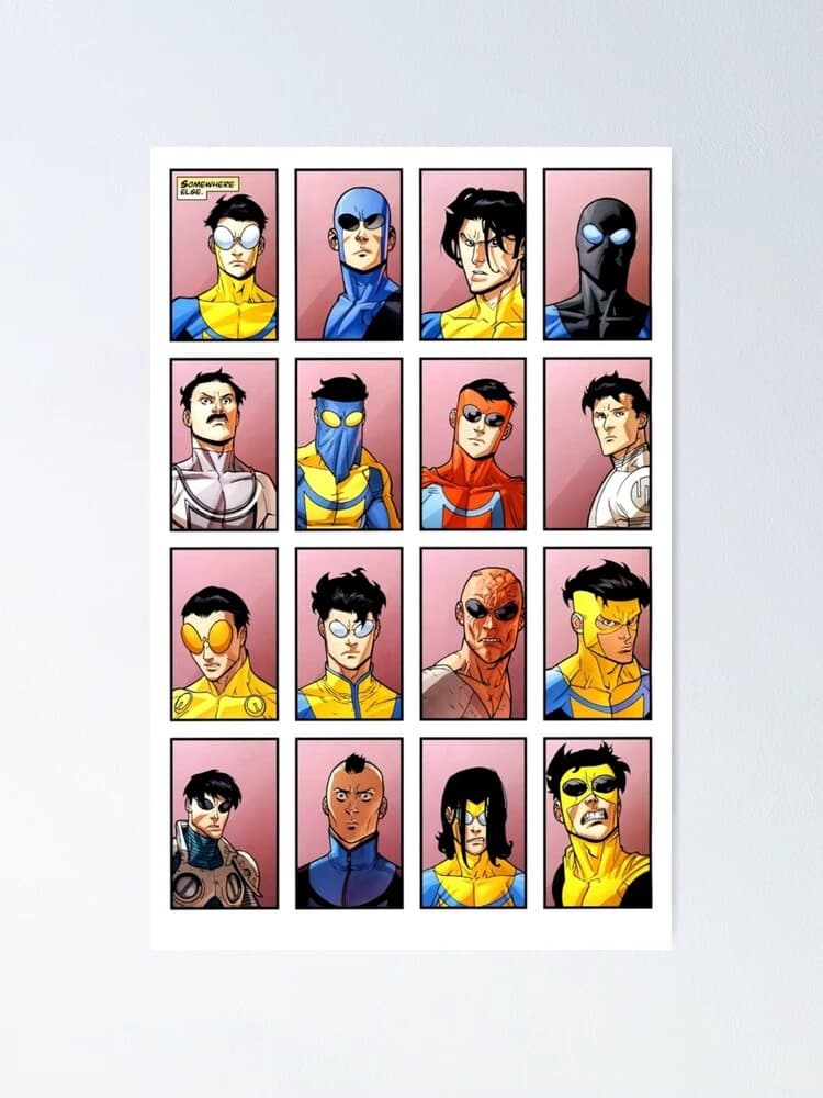 The variants of Invincible in the infinite 🌵🦸 ♂️🩸 desert thumbnail