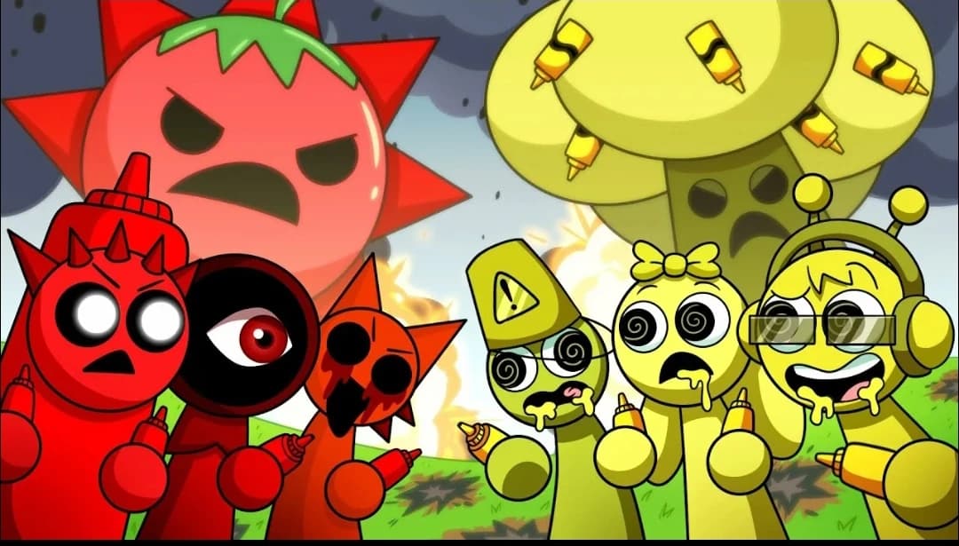 Sprunki ketchup, vs. sprunka mustard thumbnail