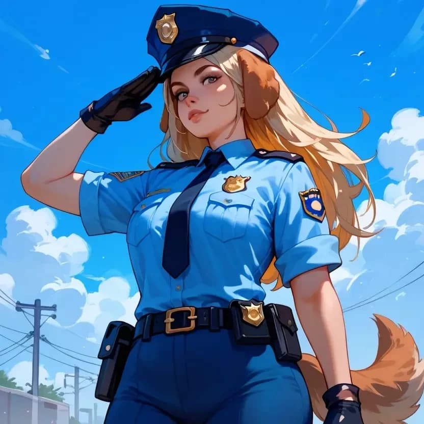 Dog girl Police thumbnail