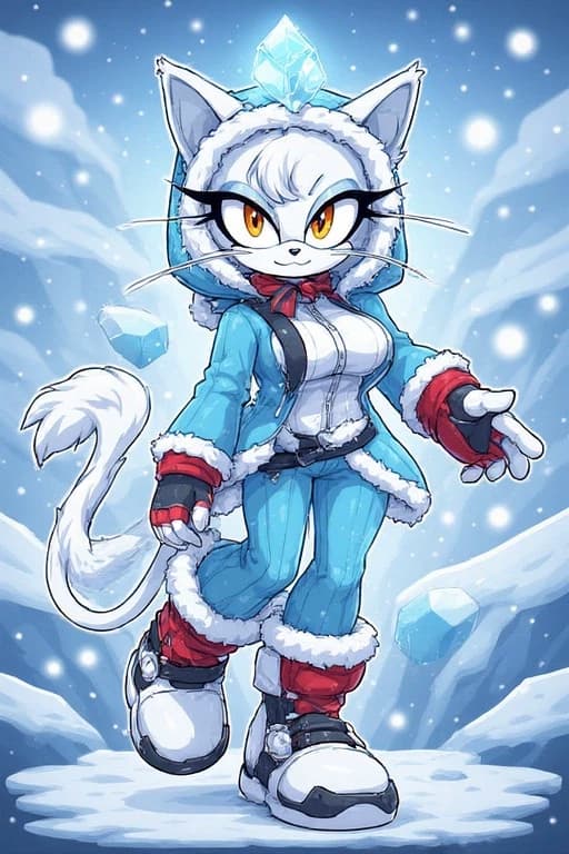 Sonic oc presents: Jasmin the snow cat thumbnail