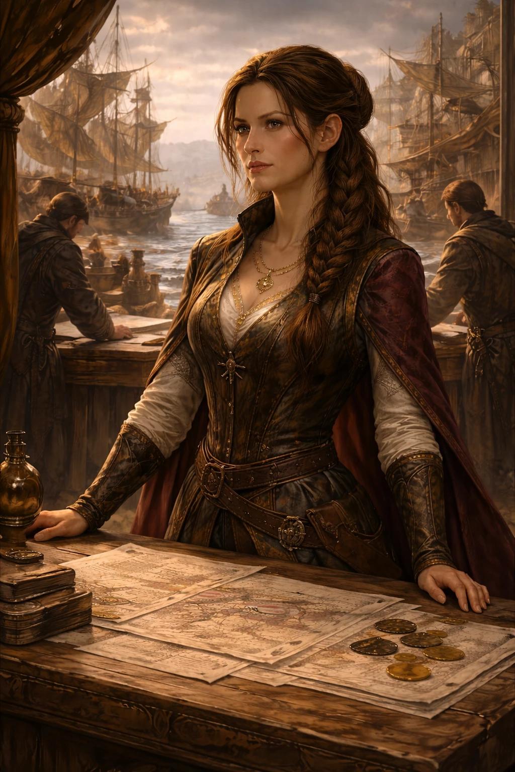LYSENNA MARCANT Duchess of the Golden Roads trading ruler Frontier Kingdoms thumbnail