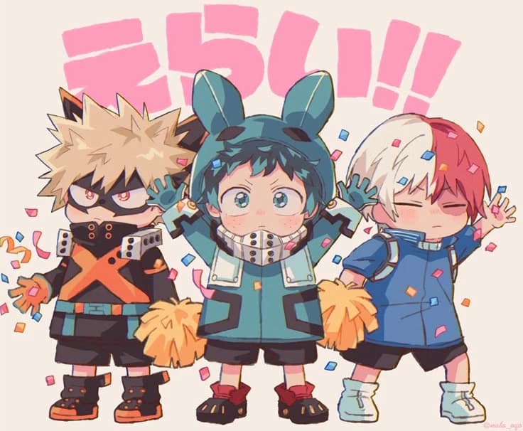 Bakugo, Midoriya e Todoroki. thumbnail