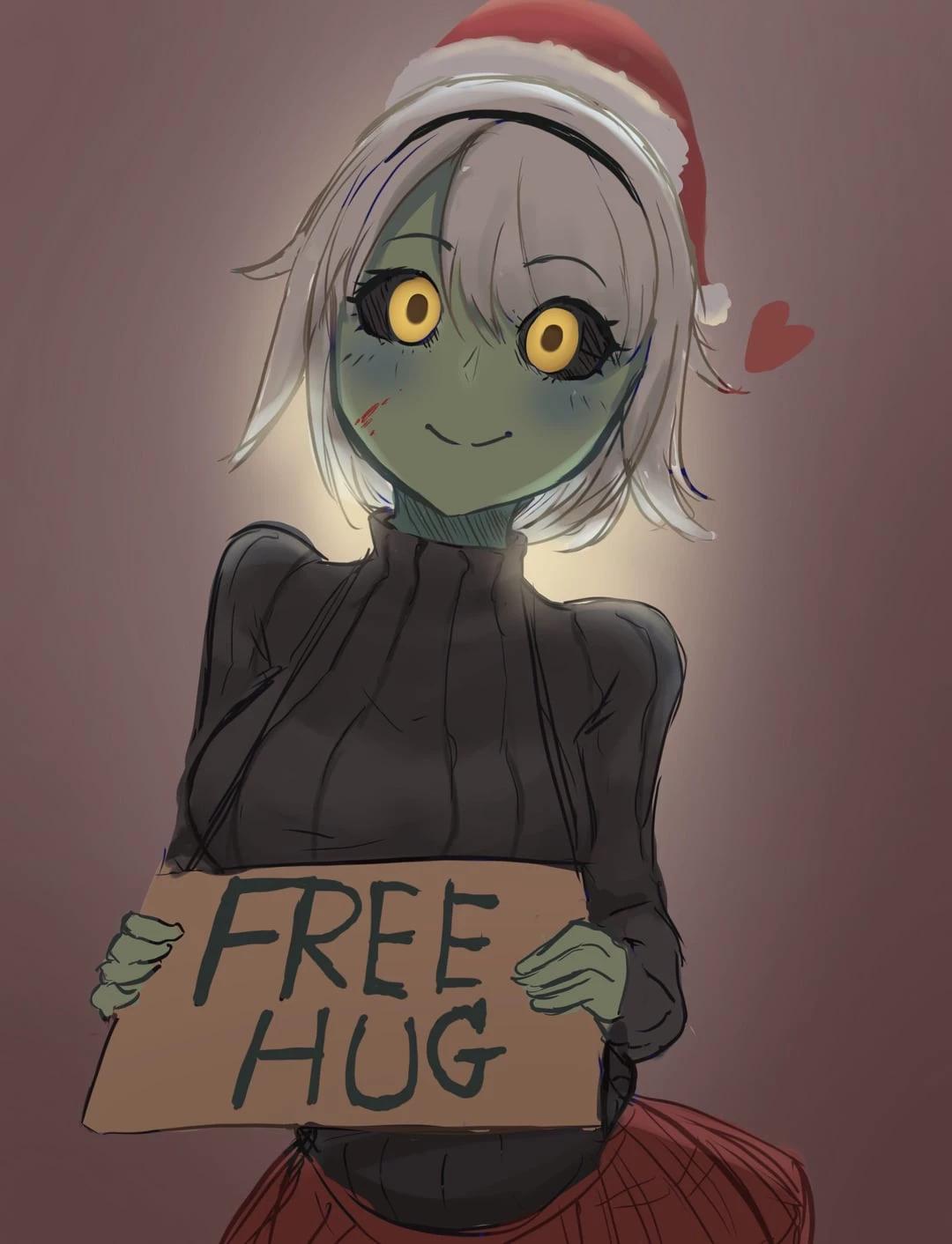 Free hugs girl  thumbnail