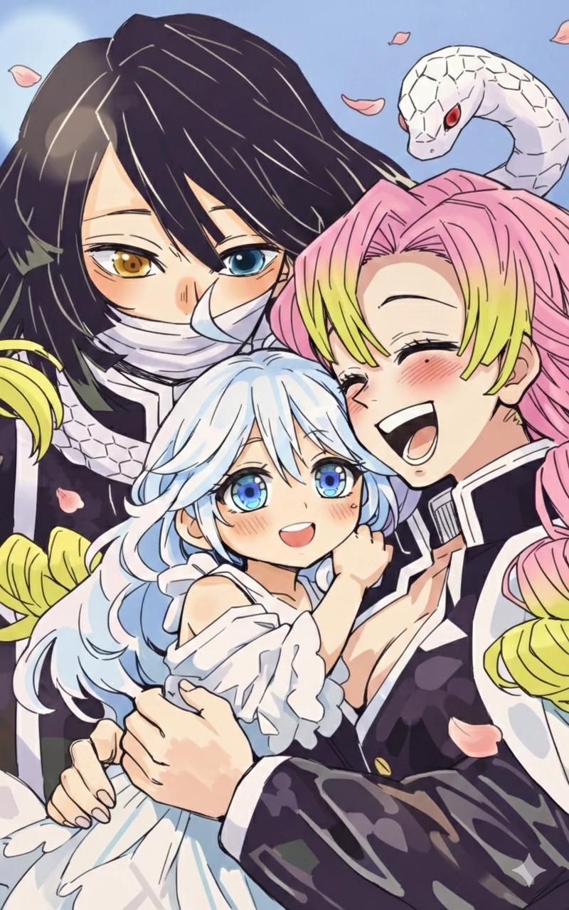 Mitsuri💘 x Obanai🐍- Padres Hashiras thumbnail