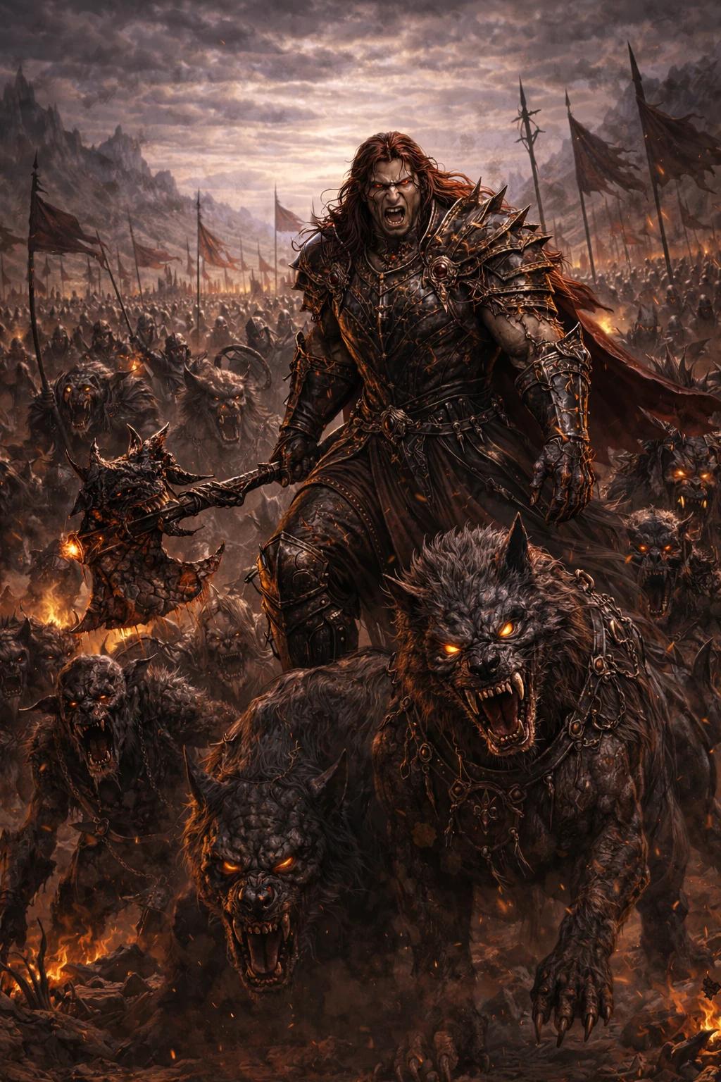 Razek Bloodthorn The Crowned Howler Lord of the Beast Battalion Frontier Kingdoms thumbnail