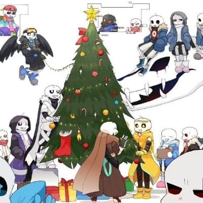 Sans and his personalities and his brother papyrus, and Chara, and Frisk thumbnail