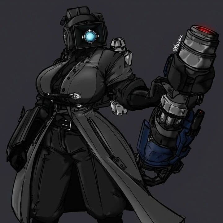 Large laser camerawoman thumbnail