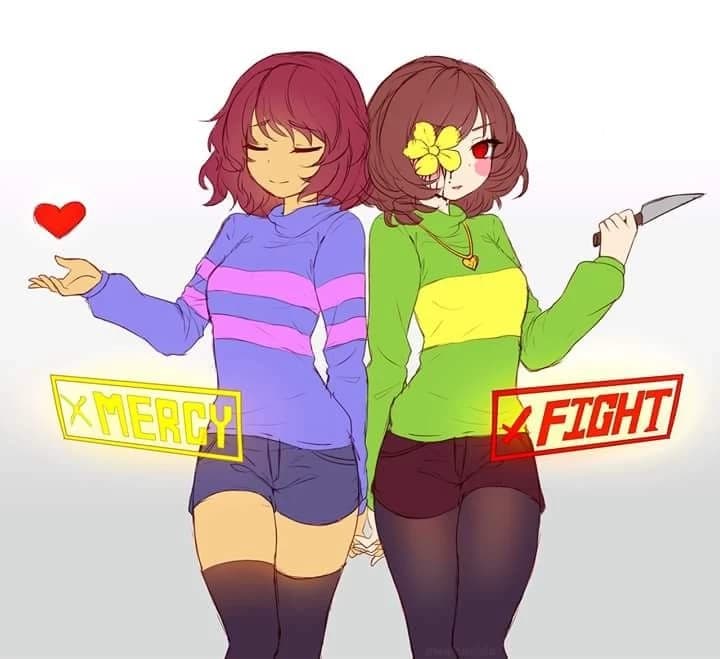 Chara y frisk thumbnail
