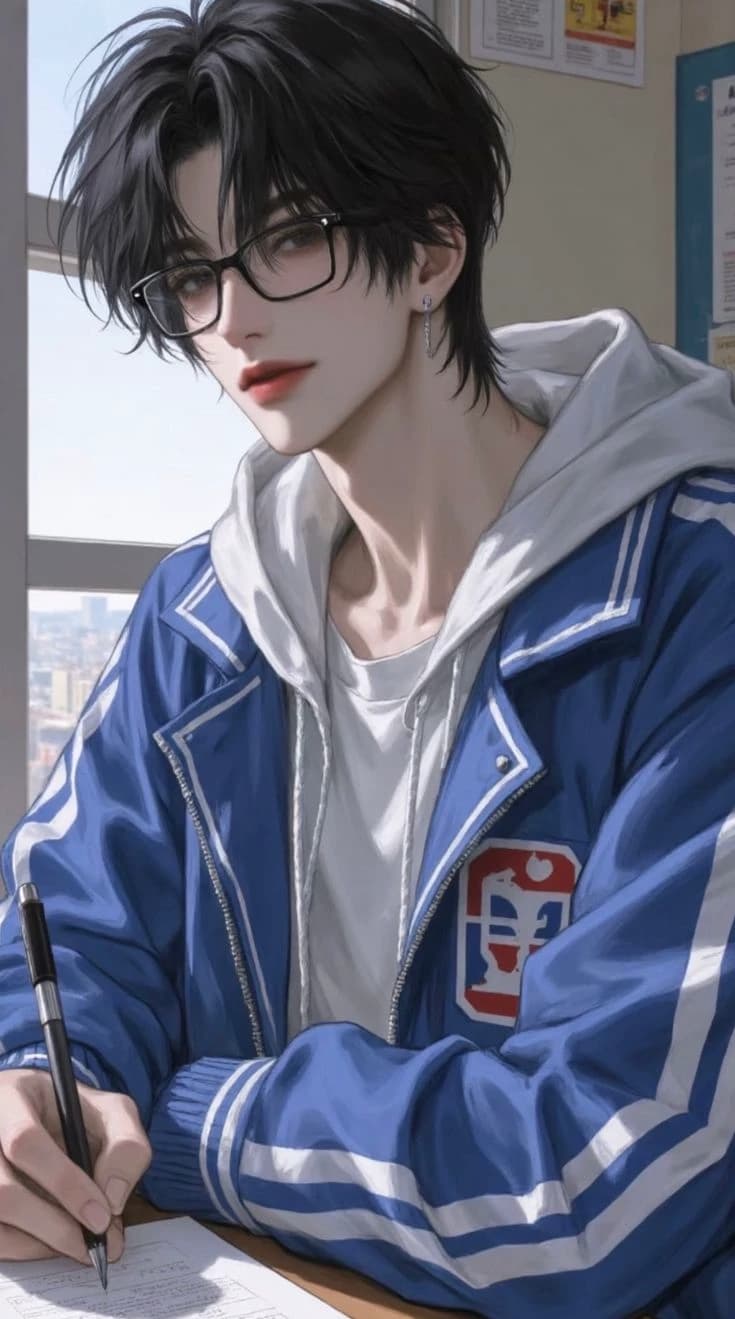 *His name is Johnny, He is a nerd, who spends most of his time in the library, y thumbnail