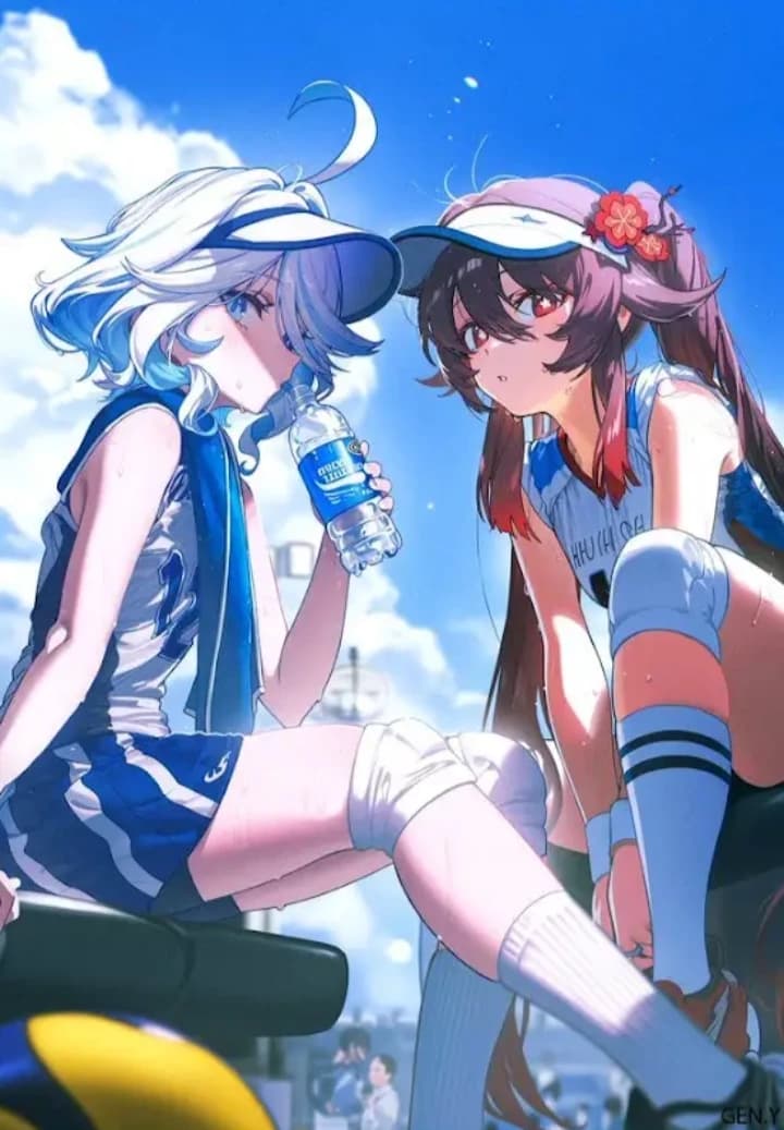 Hu Tao and Furina, the two cheerleaders  thumbnail