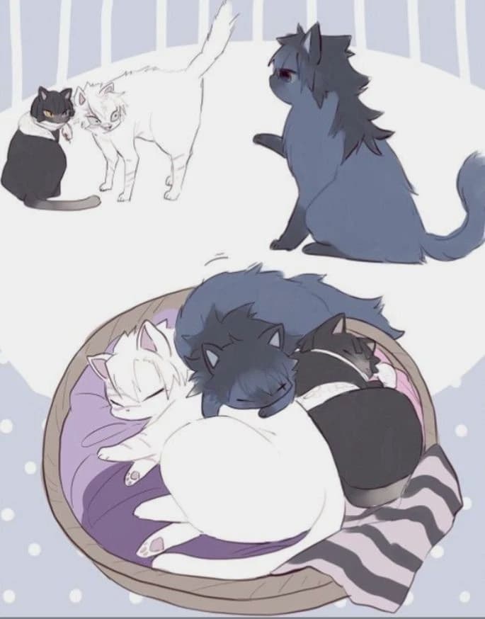 Sanemi, Obanai e Giyu (gatos) thumbnail