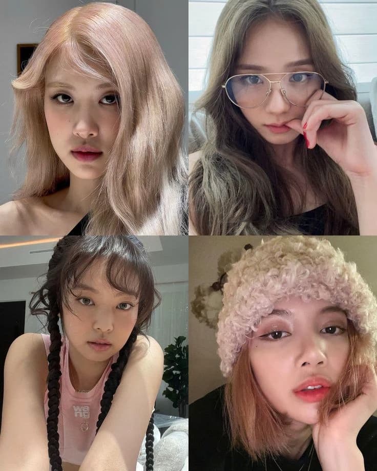 Blackpink  members are Jennie, Lisa, rose, jisoo thumbnail