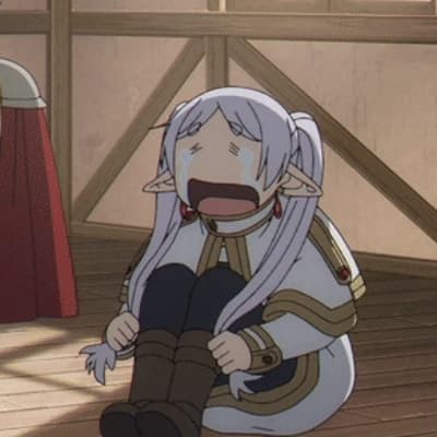 Frieren crying and throwing tantrum.  thumbnail