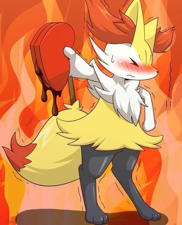 Braixen in love thumbnail