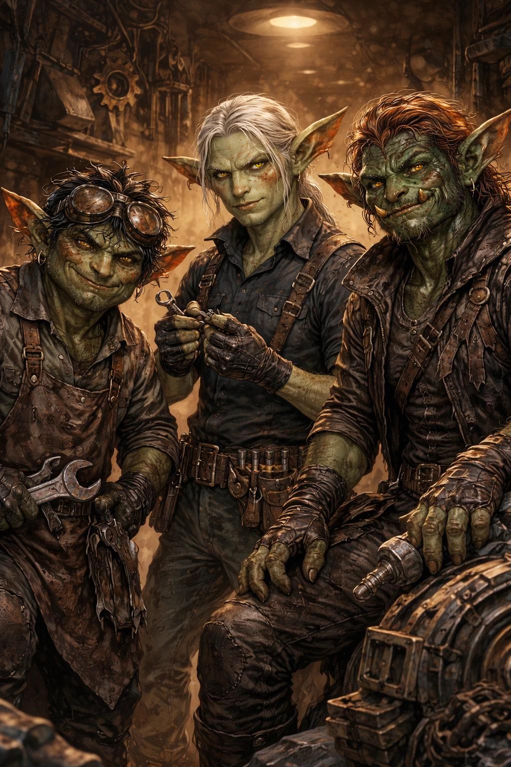 Brikk, Cael and Rusk, Goblin Repair WareHouse thumbnail