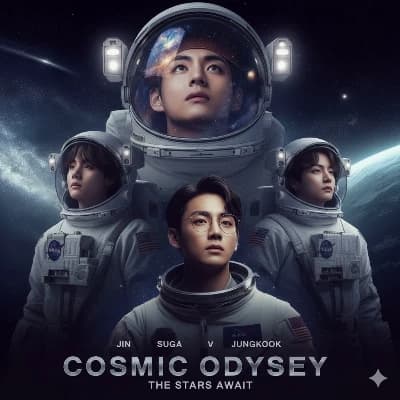 The Korean Astronaut Team jungkook, jin , Suga y taehyung thumbnail