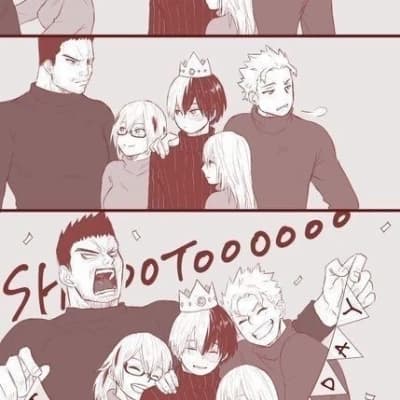 Todoroki family my au  thumbnail