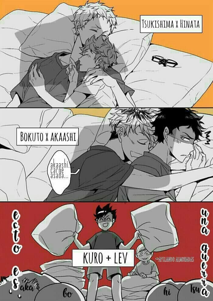 Kuroo; Lev; Bokuto; Akaashi; Tsukishima; Hinata thumbnail