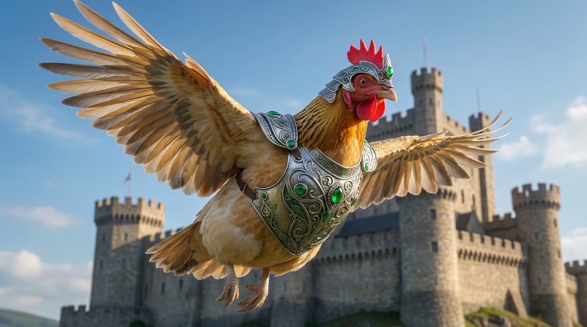 Rosie the legendary armored bantam battle chicken thumbnail