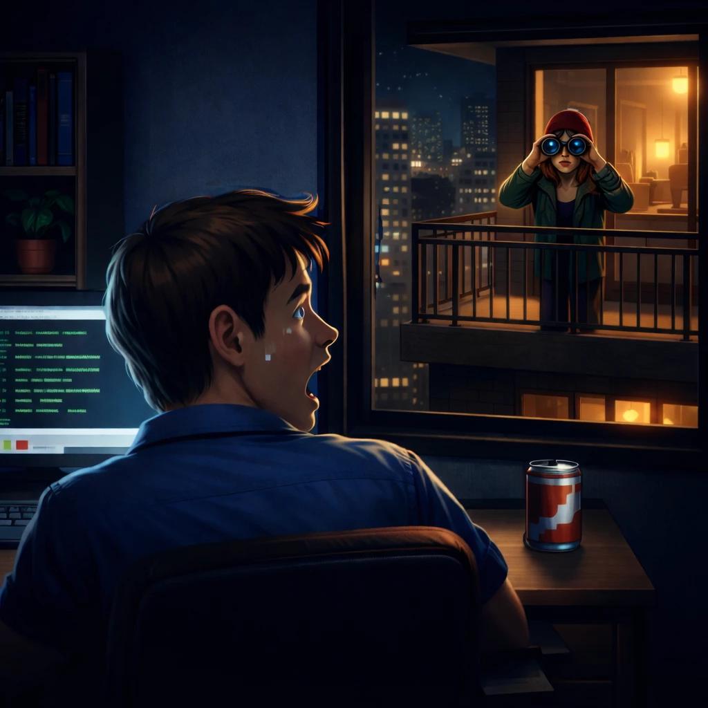 Does your neighbor watch you at night? thumbnail