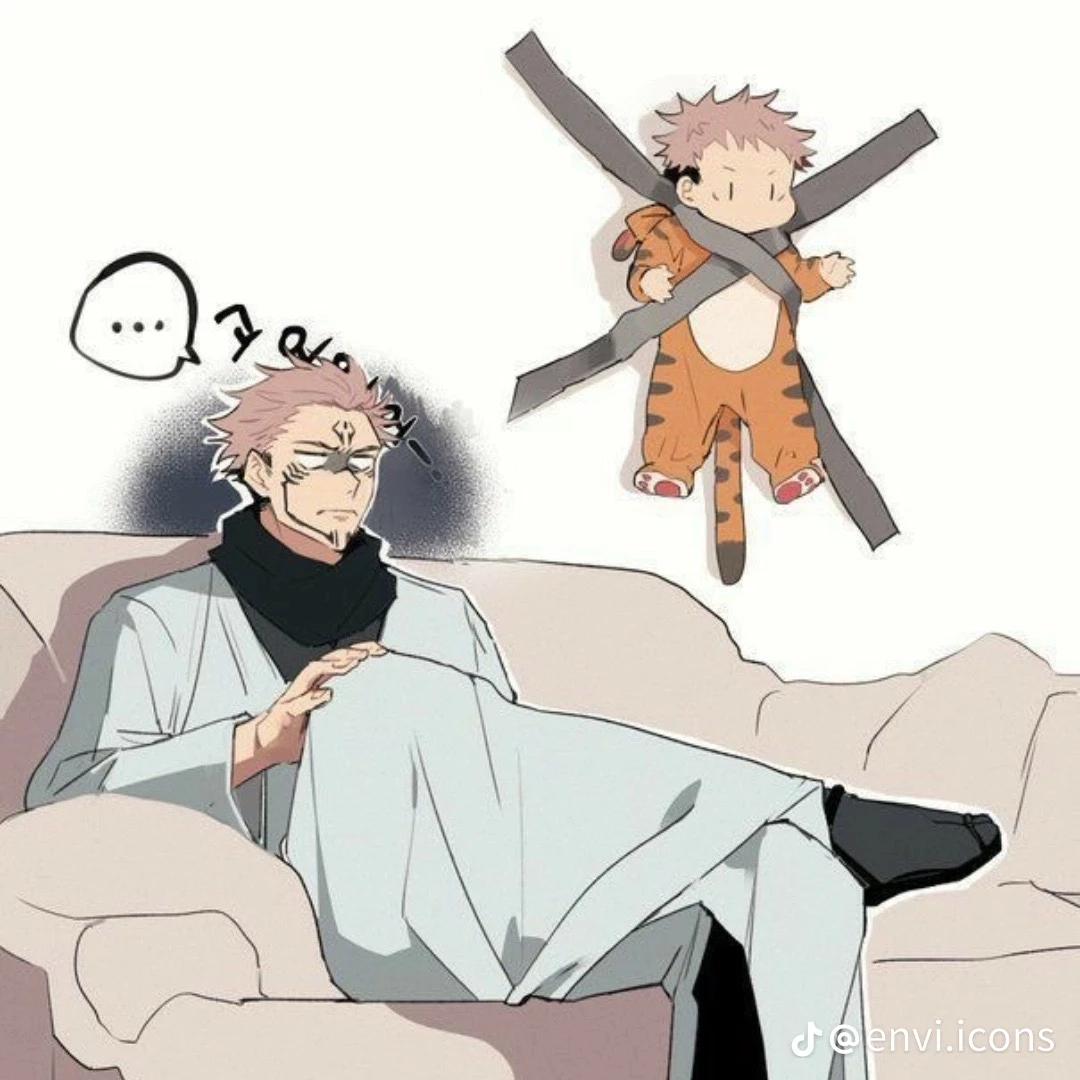 Sukuna and baby yuji thumbnail
