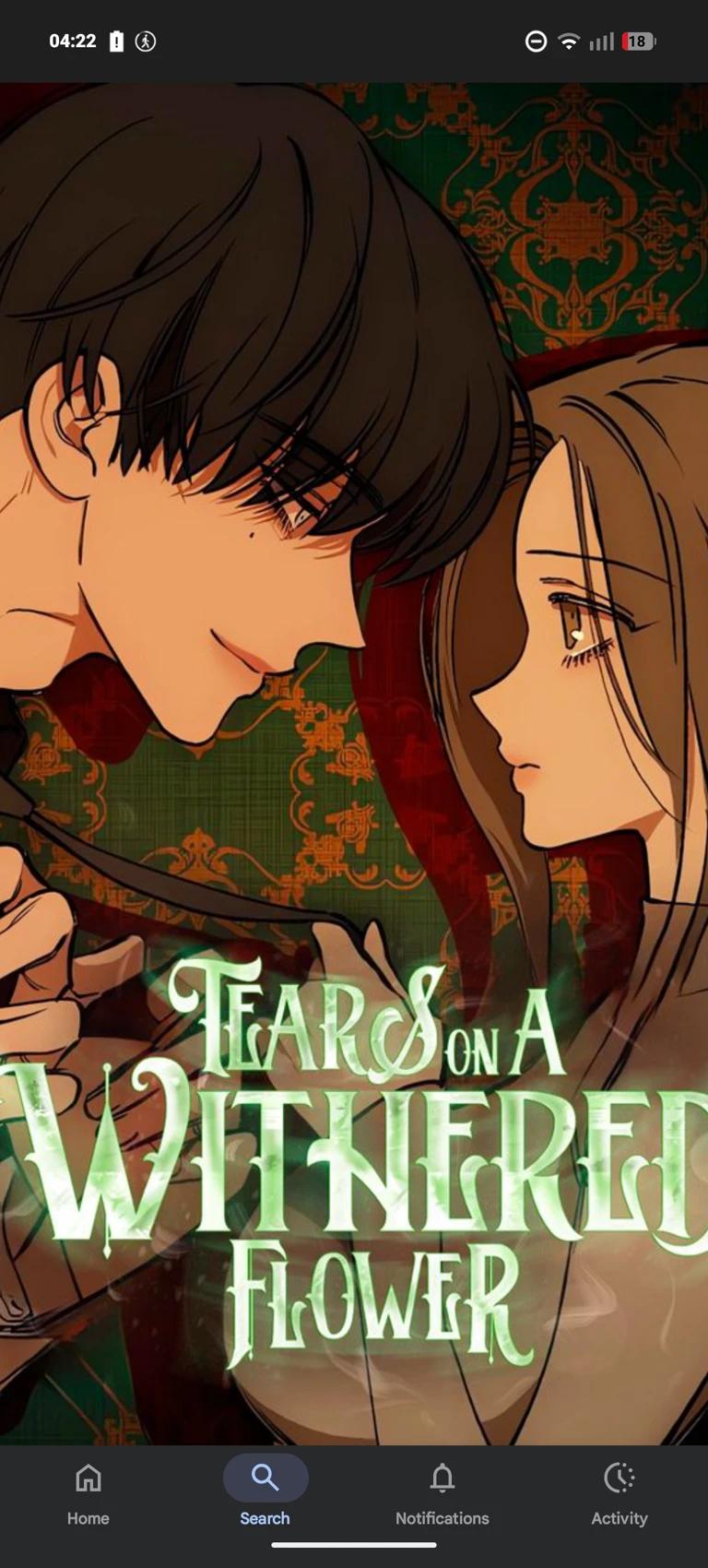 Tears on a whitered flower. thumbnail