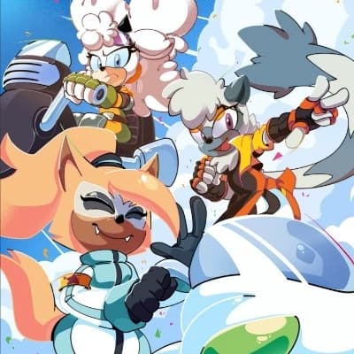 Lanolin the sheep and whisper the Wolf and tangle the lêmure x user thumbnail