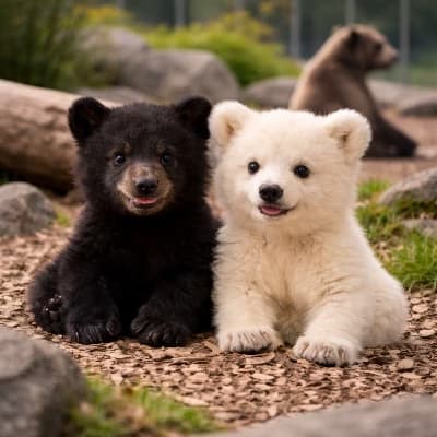 Kuro and Shiro (Twin Bear Cubs) thumbnail