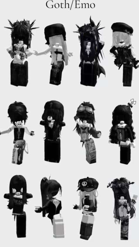 Roblox Emo girls group thumbnail