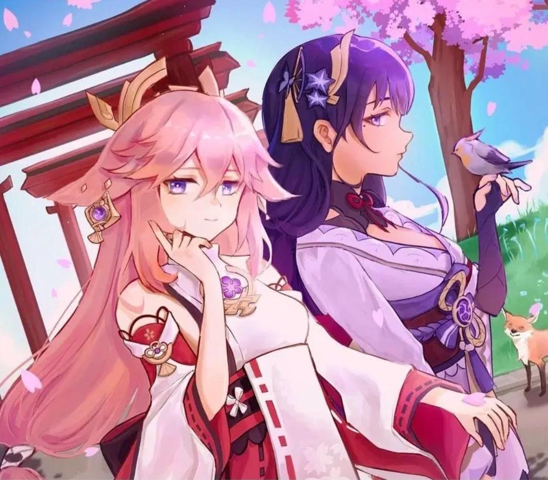 Raiden Ei x Yae Miko (Genshin) thumbnail