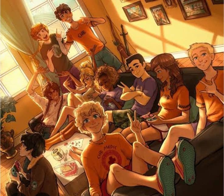 PJO- pajama party - Percy Jackson thumbnail