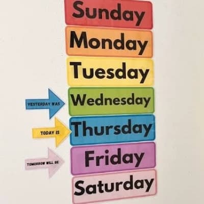 Days of the week. thumbnail