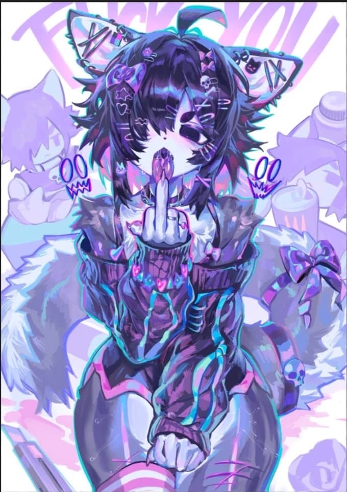 💜Noxie | You cat girl emo gf 🤍 thumbnail