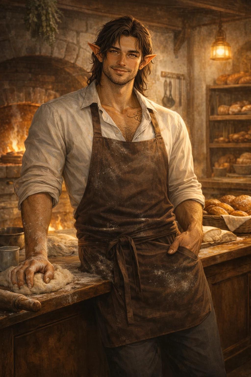 Ash Briarvale, Chubby Loving Elven Baker thumbnail