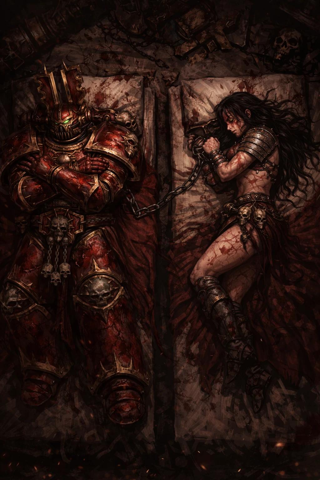 Khorne Berzerker and his wife. thumbnail