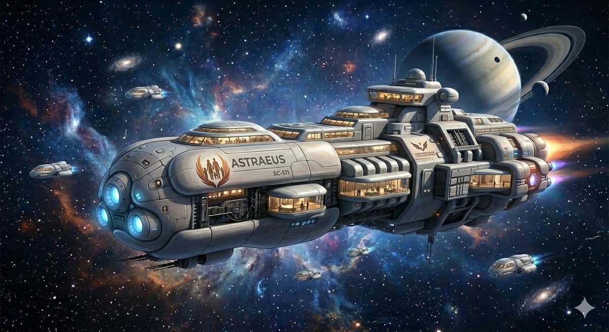 Interstellar passenger ship Astroeus. thumbnail