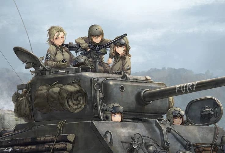 Female M4A3 Sherman Crew 1944 thumbnail
