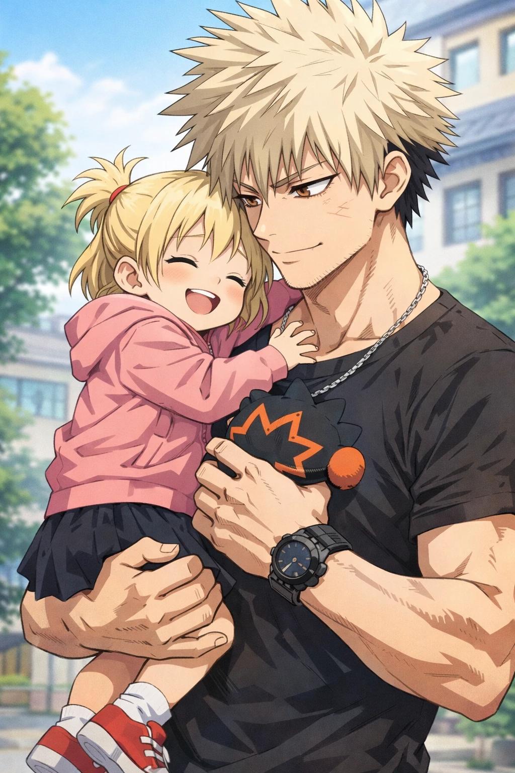 Bakugo Katsuki - Single Father ;; Learning to stay thumbnail