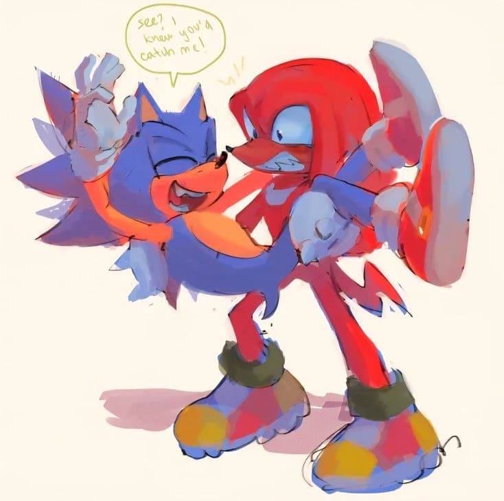 Knuckles x sonic thumbnail