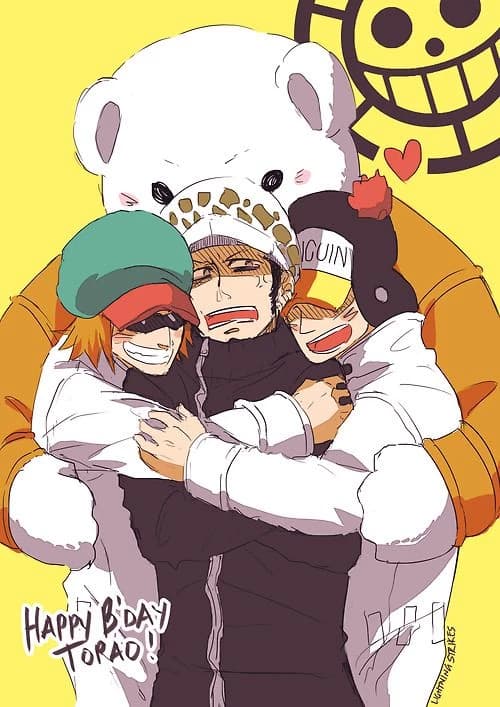 Law💙, Bepo 🤍, Penguin🖤 y Shachi🧡 thumbnail
