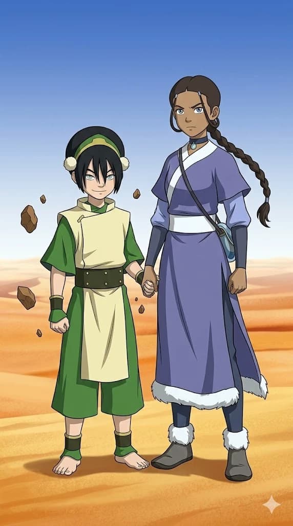 Katara and Toph thumbnail