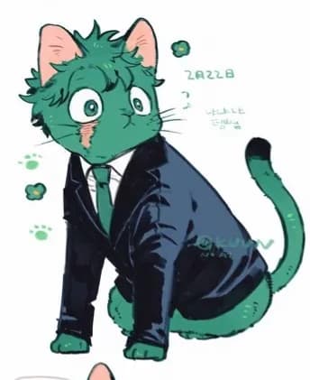 Izuku Midoriya cat thumbnail