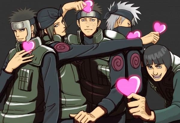 Kakashi,raidou,aoba,yamato and genma is in love with you thumbnail